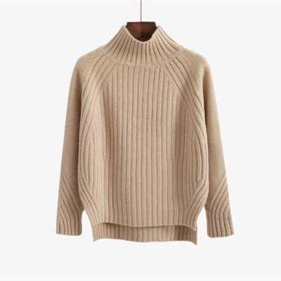 Rollkragenpullover Mit Langen Ärmeln Für Damen | Warm