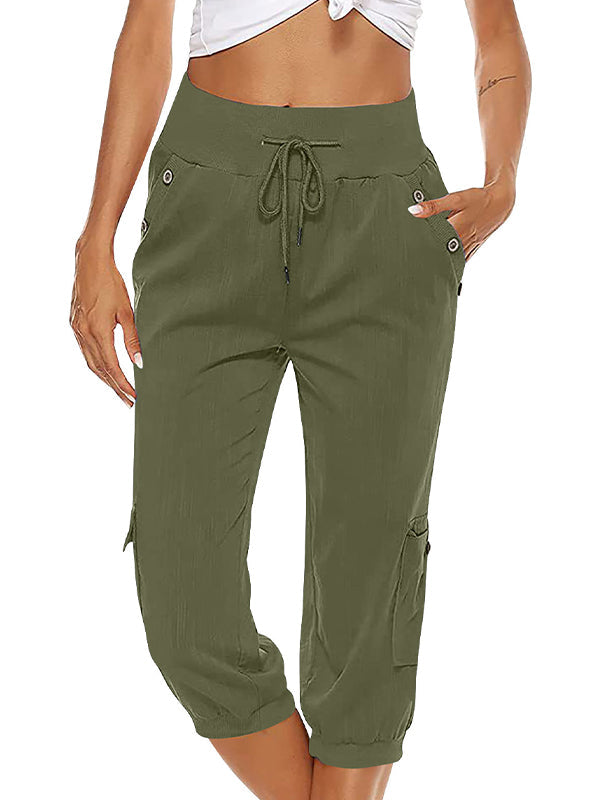 Zavando - Frauen Bequem Lässig Hose
