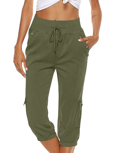 Zavando - Frauen Bequem Lässig Hose