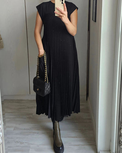 Zavando - Ärmelloses plissiertes Kleid