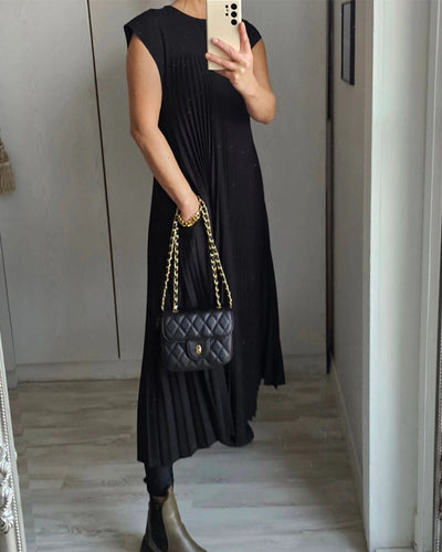 Zavando - Ärmelloses plissiertes Kleid