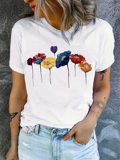 Zavando – T-Shirt mit Blumenmuster