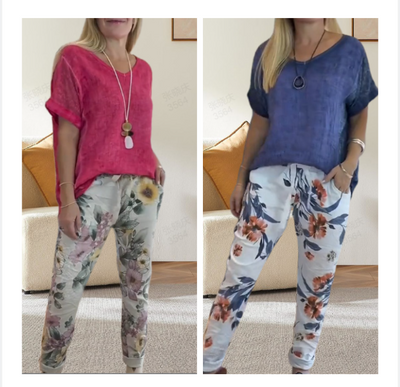 Zavando-Piece Floral Set -  Florale Eleganz, die begeistert