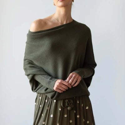 Warmer Langarmpullover Für Damen | Asymmetrisch