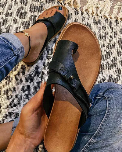 Zavando – Stilvolle Slip-On-Ledersandalen