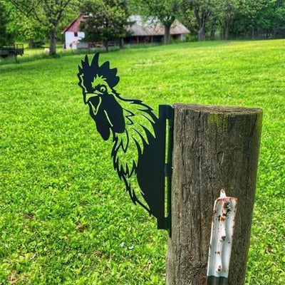 Metall-Kunstwerk für den Garten im Freien, Bauernhof, guckende Ziege, Innendekoration