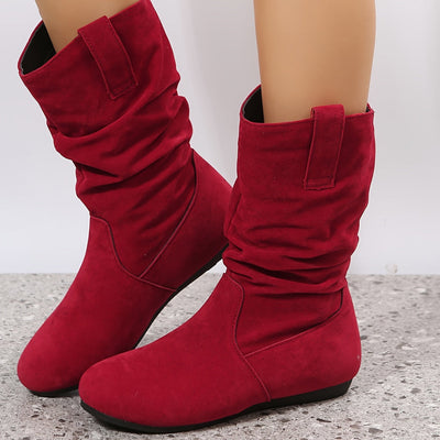 Flache Schlupfstiefeletten Für Damen | Bequem