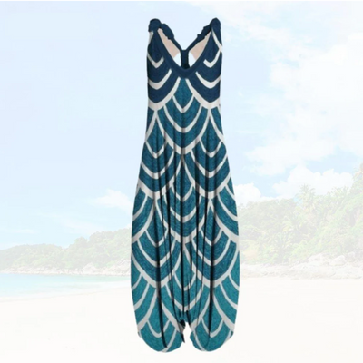 Zavando – Overall mit weitem Bein im Boho-Stil