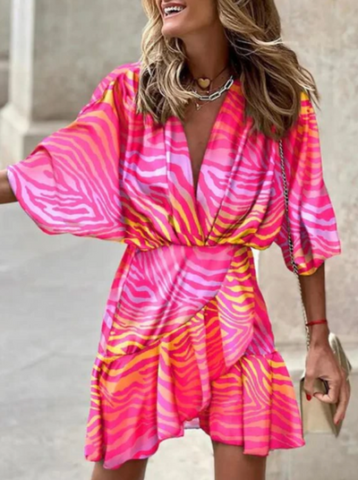 Zavando – Wunderschönes Boho-Wickelkleid