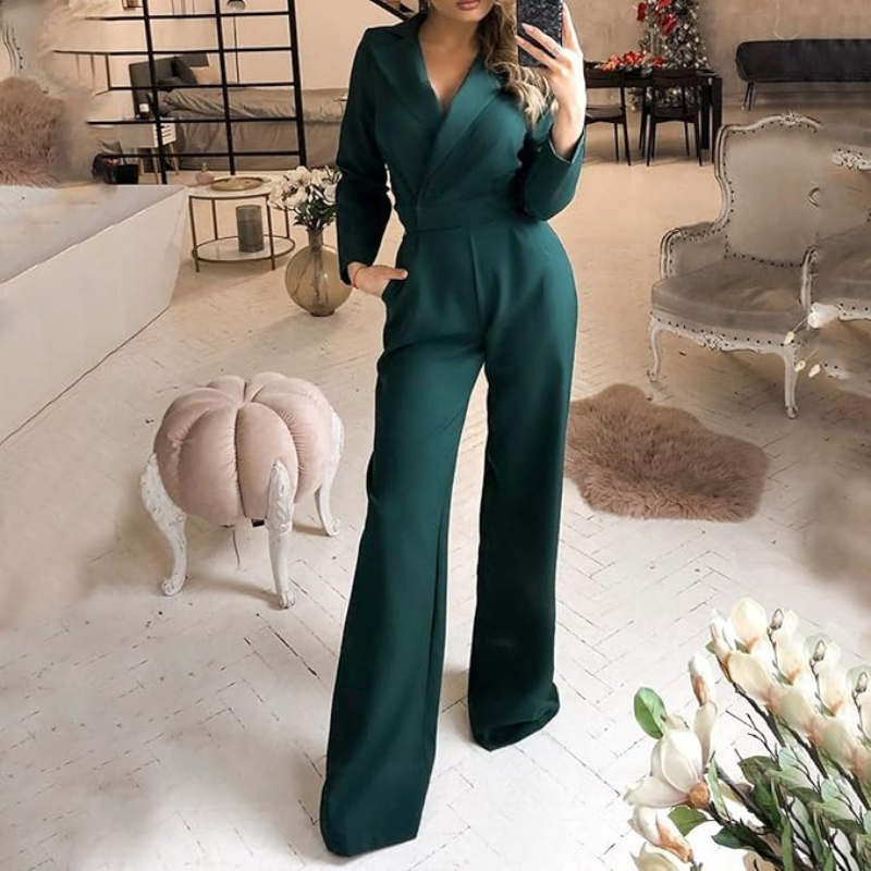 Formeller Wickel Jumpsuit Für Damen | Arbeiten