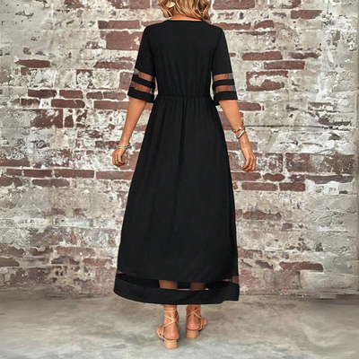 Damen Formelles Kleid Mit Rundhalsausschnitt | Midi
