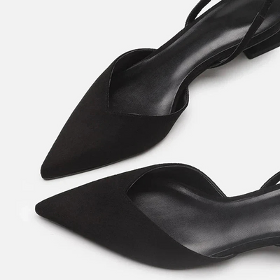 Elegante Damensandalen Mit Geschlossener Spitze | Niedriger Absatz