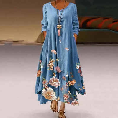 Zavando - Elegantes Baumwollkleid