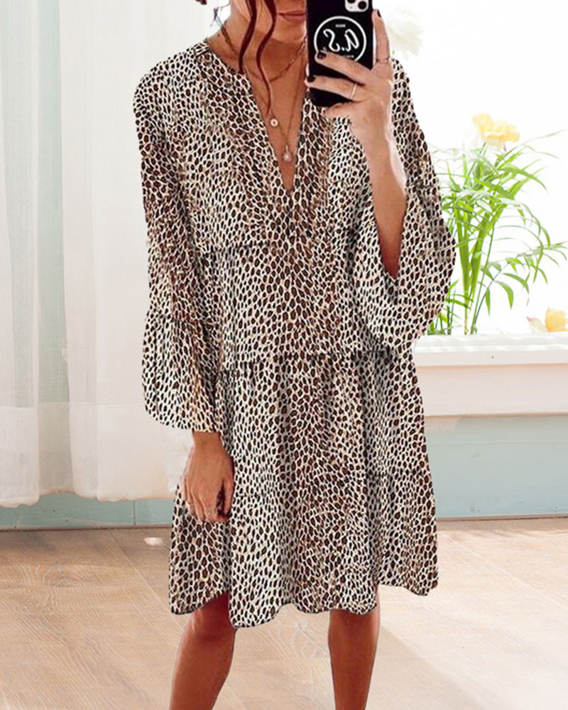 Sommerkleid Mit Leopardenmuster Für Damen | Mini