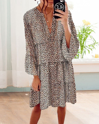 Sommerkleid Mit Leopardenmuster Für Damen | Mini