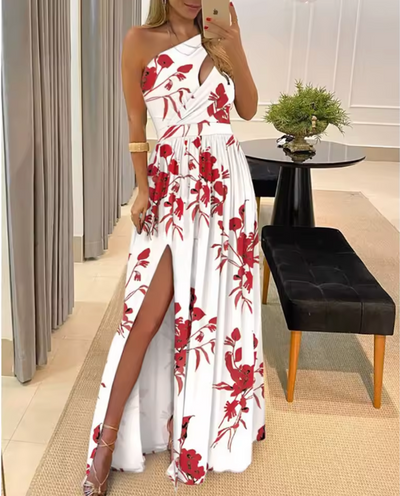 Zavando – Sexy Maxikleid mit einer Schulter