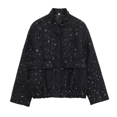 Leichte Paillettenjacke Für Damen | Kurz