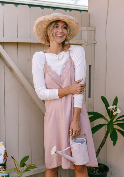 Zavando - Spitzen Slip Kleid