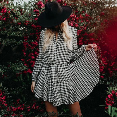 Zavando – Bohemian-Freizeitkleid mit weiten Ärmeln
