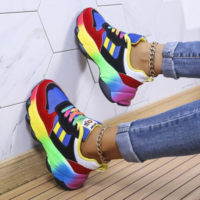 Zavando – Stylische Mehrfarbige Mesh-Sneaker