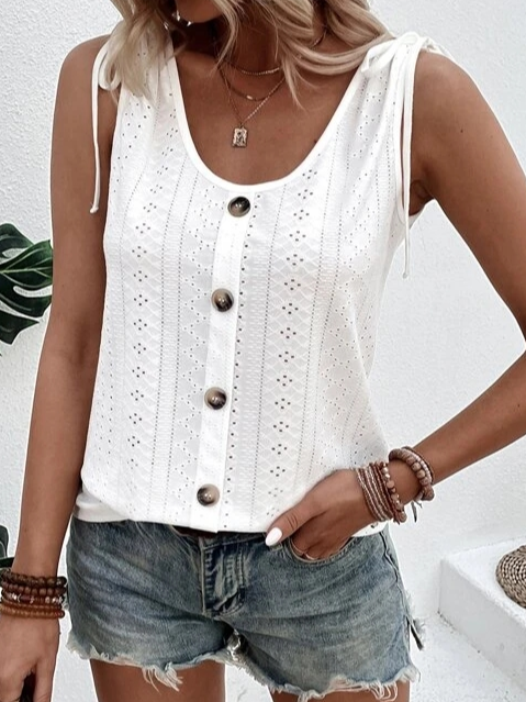 Bequemes Ärmelloses Tanktop Für Damen | Sommer