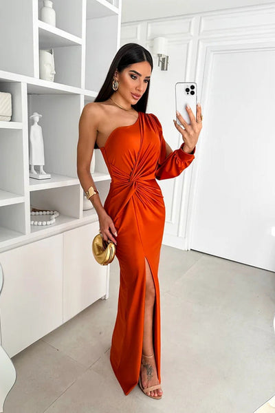 Elegantes Abendkleid Mit Einer Schulter Für Damen