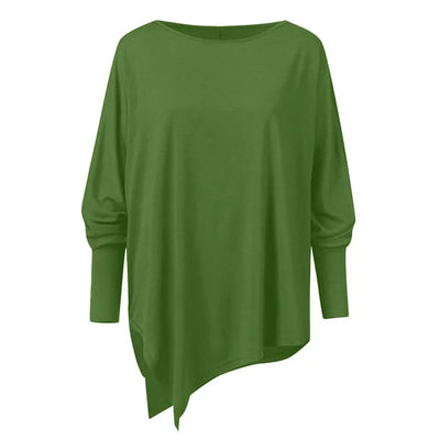 Sommertop Mit U Boot Ausschnitt Für Damen | Asymmetrisch