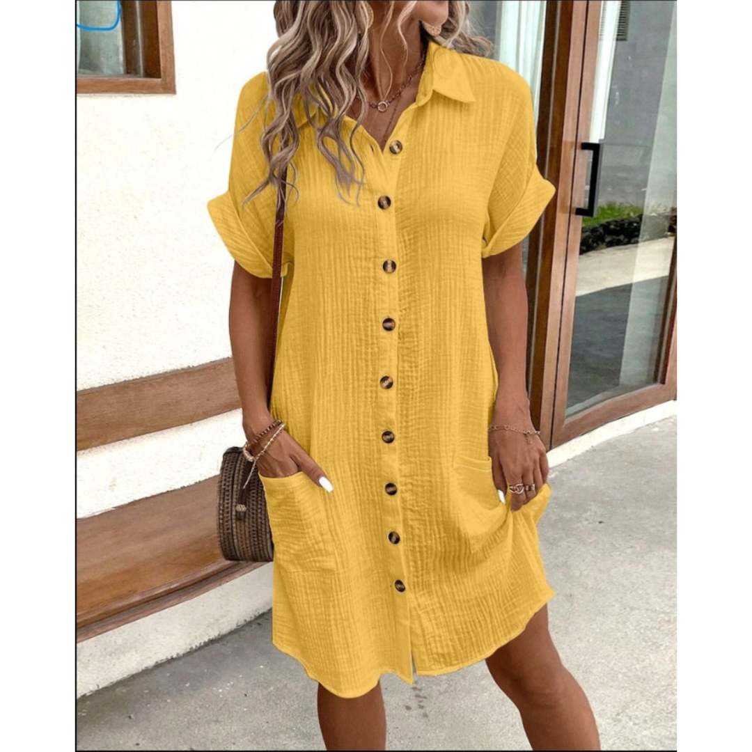 Hemdkleid Mit Knopfleiste Für Damen | Sommer