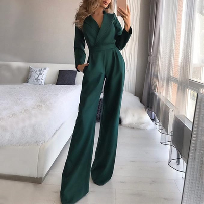 Formeller Wickel Jumpsuit Für Damen | Arbeiten