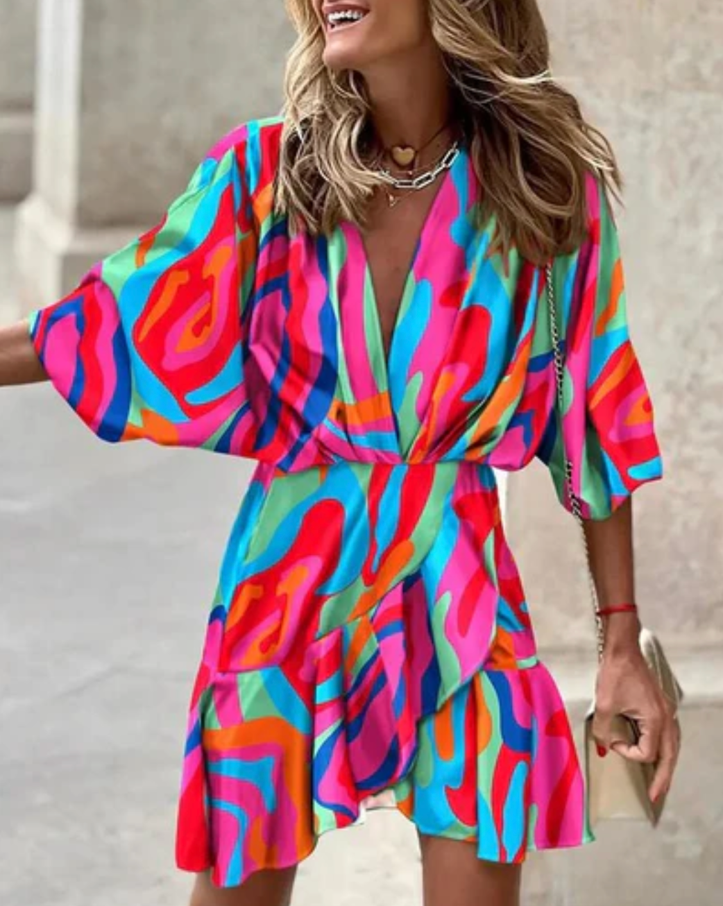 Zavando – Wunderschönes Boho-Wickelkleid