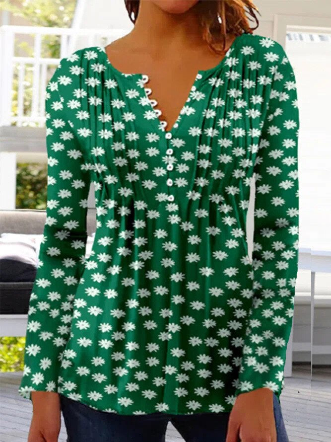 Bluse mit Blumenmuster für Damen