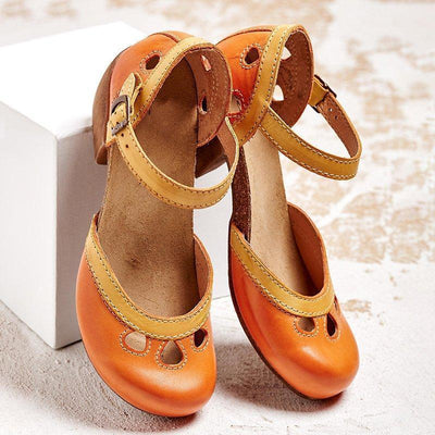 Damen Vintage Schuhe Mit Geschlossener Spitze | Bequem