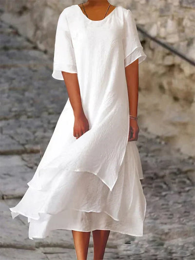 Zavando - Schicke Eleganz Blockschlitzkleid