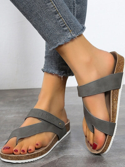 Zavando – Orthopädische Sandalen mit offener Zehenpartie und Korksohle