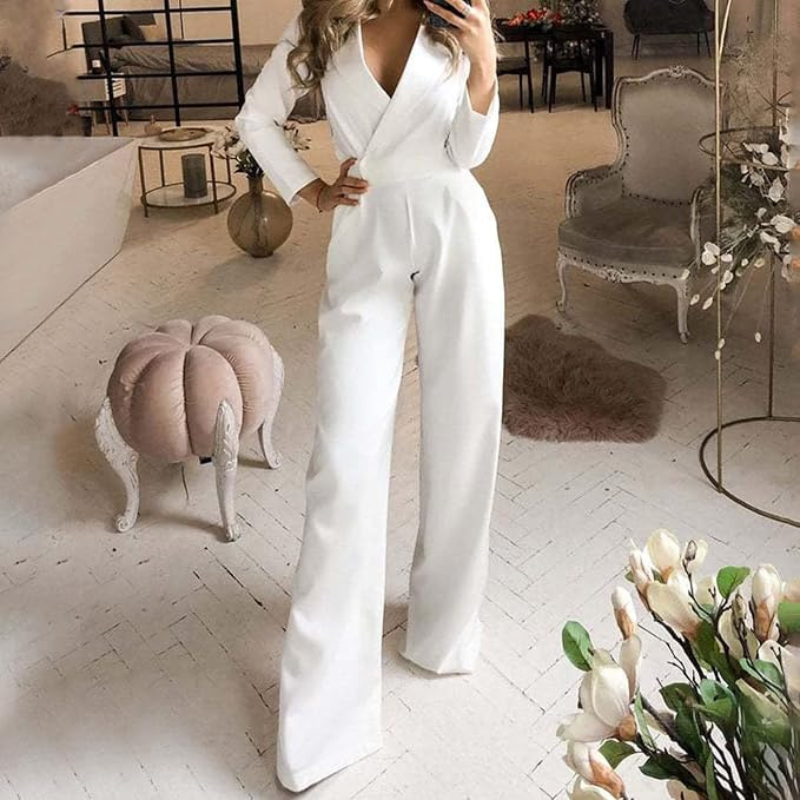 Formeller Wickel Jumpsuit Für Damen | Arbeiten