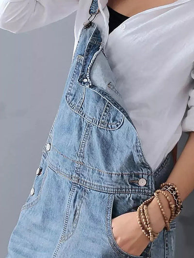 Denim-Overallkleid für Damen