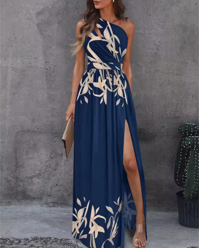 Zavando – Sexy Maxikleid mit einer Schulter