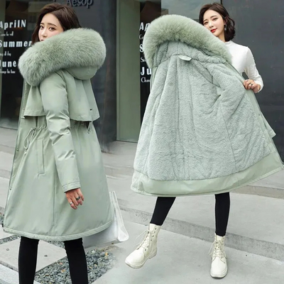 Bequemer Parka Mit Reißverschluss Für Damen | Warm