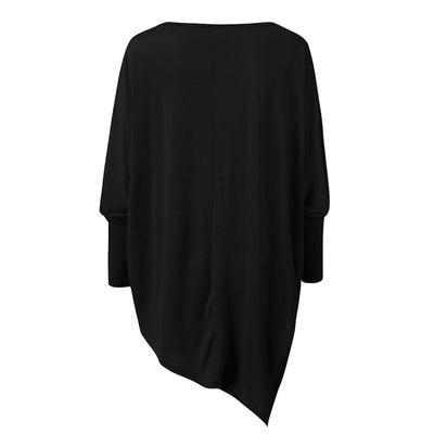 Sommertop Mit U Boot Ausschnitt Für Damen | Asymmetrisch