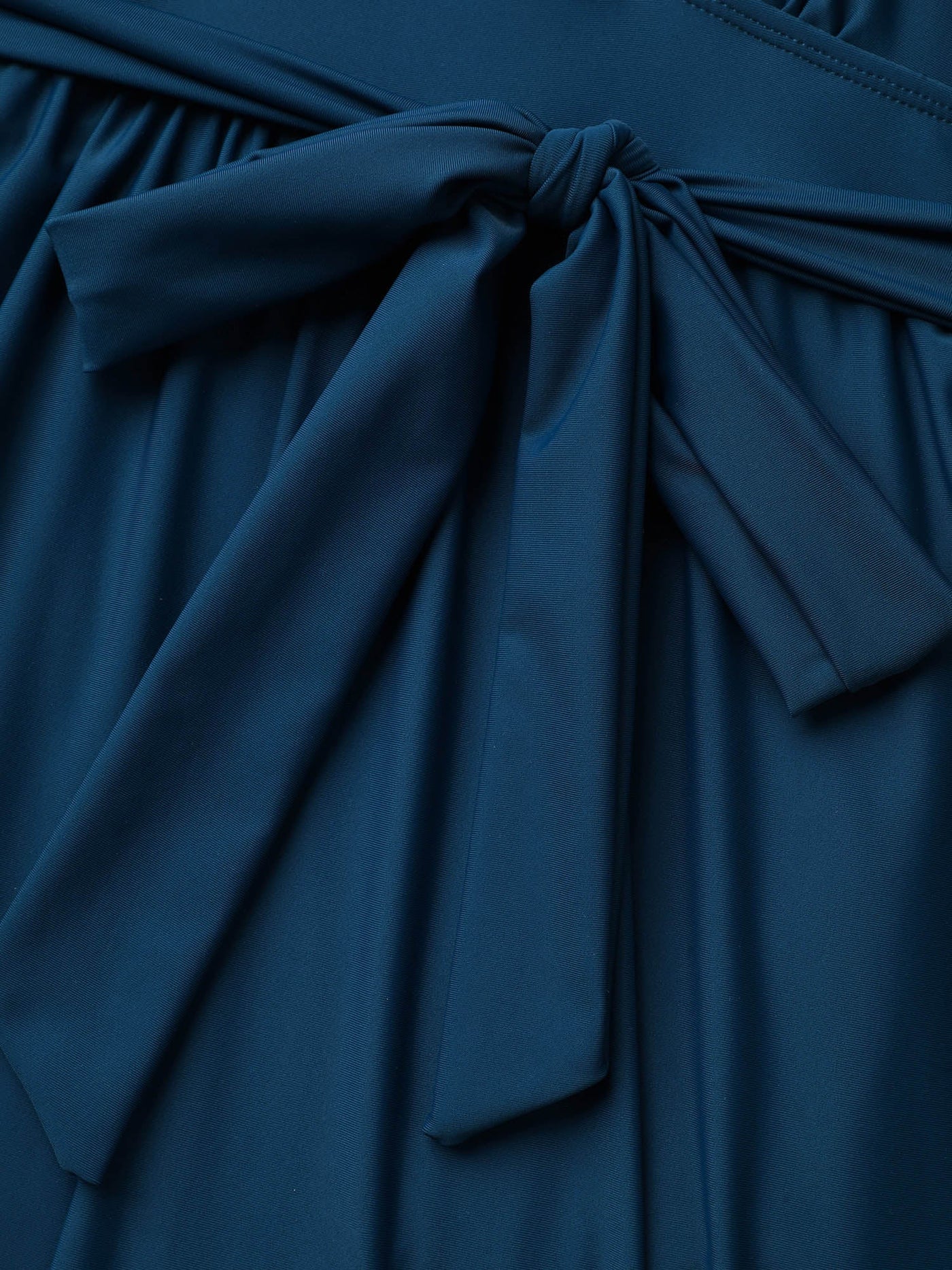 Zavando Einteiler-Badeanzug mit Wickelausschnitt und Gürtel