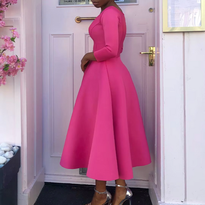 Elegantes Damen Hochzeitsgastkleid | Midi