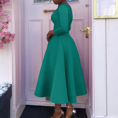 Elegantes Damen Hochzeitsgastkleid | Midi