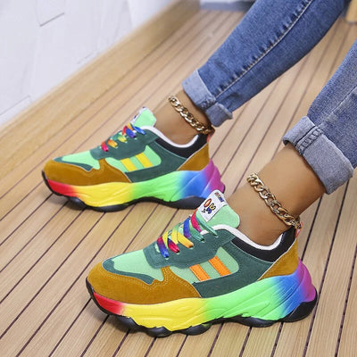 Zavando – Stylische Mehrfarbige Mesh-Sneaker
