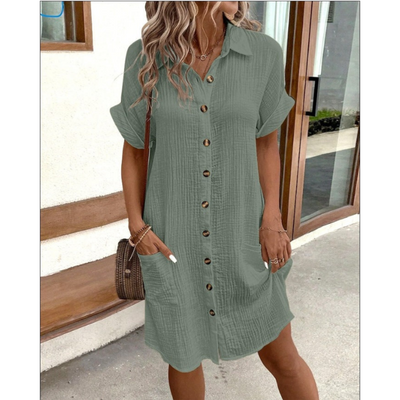 Hemdkleid Mit Knopfleiste Für Damen | Sommer