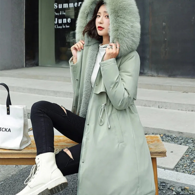 Bequemer Parka Mit Reißverschluss Für Damen | Warm