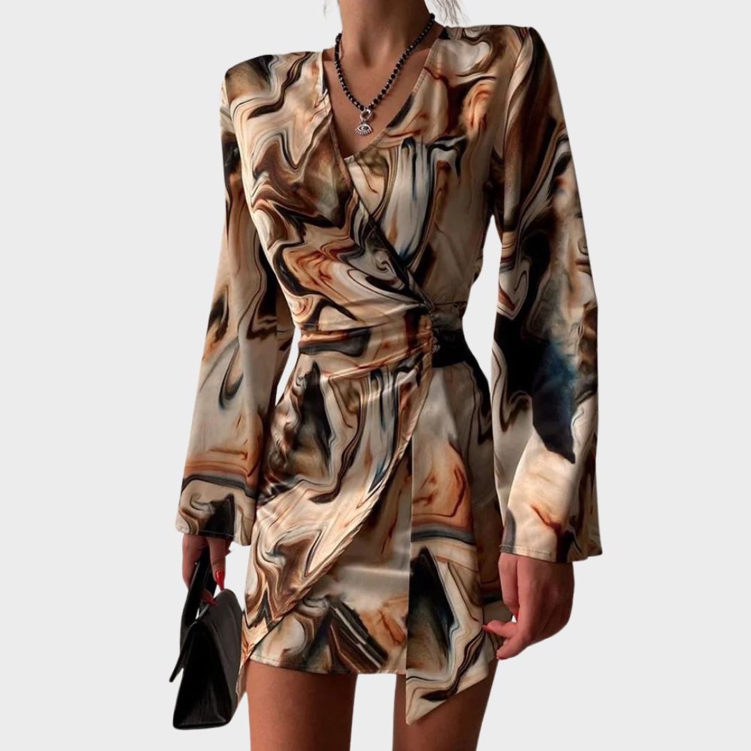 Zavando - Elegantes Damen-Wickelkleid