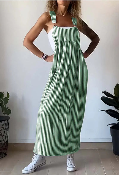 Zavando - Gestreiftes, lässiges Jumpsuit-Kleid