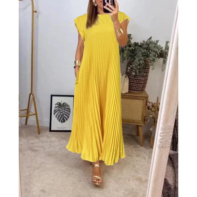 Zavando - Ärmelloses plissiertes Kleid