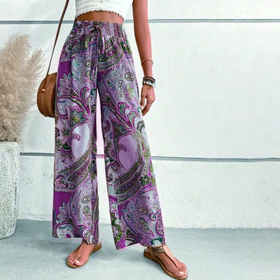 Zavando – Damen Strandhose mit weitem Bein