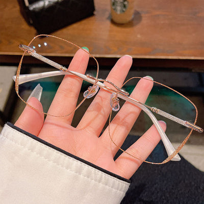 Fashion Randlose Anti-Blaulicht Myopie Brille